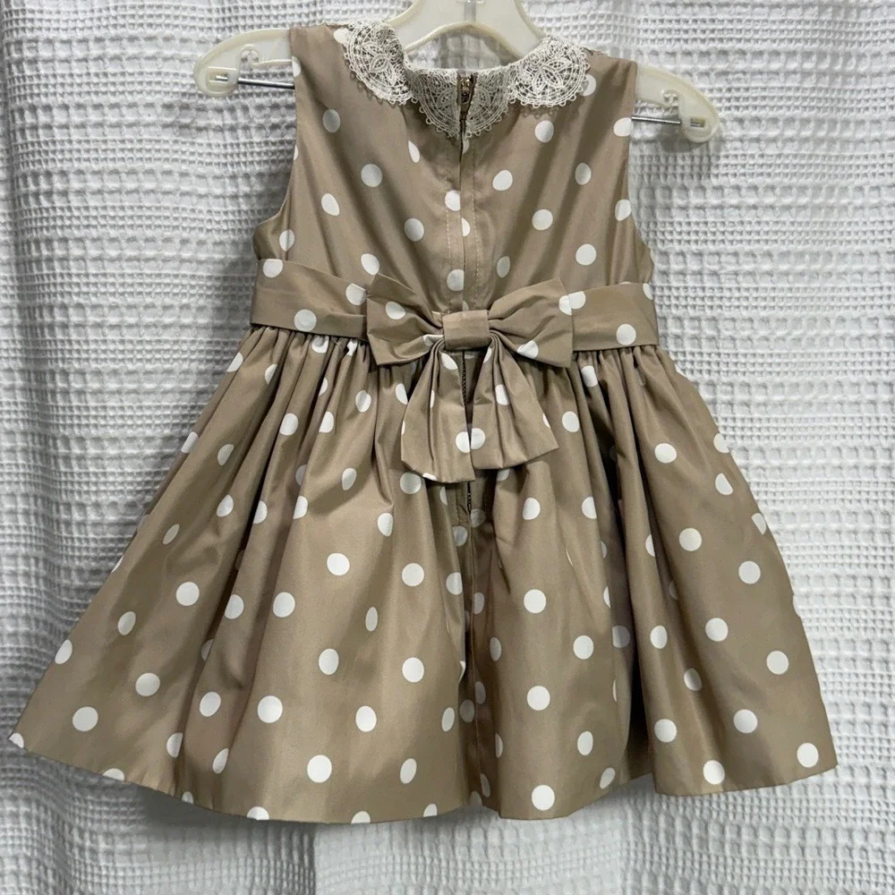 Jason Wu x Neiman Marcus For Target Polka Dot Kids Dress Lace Collar SZ 18 Mos